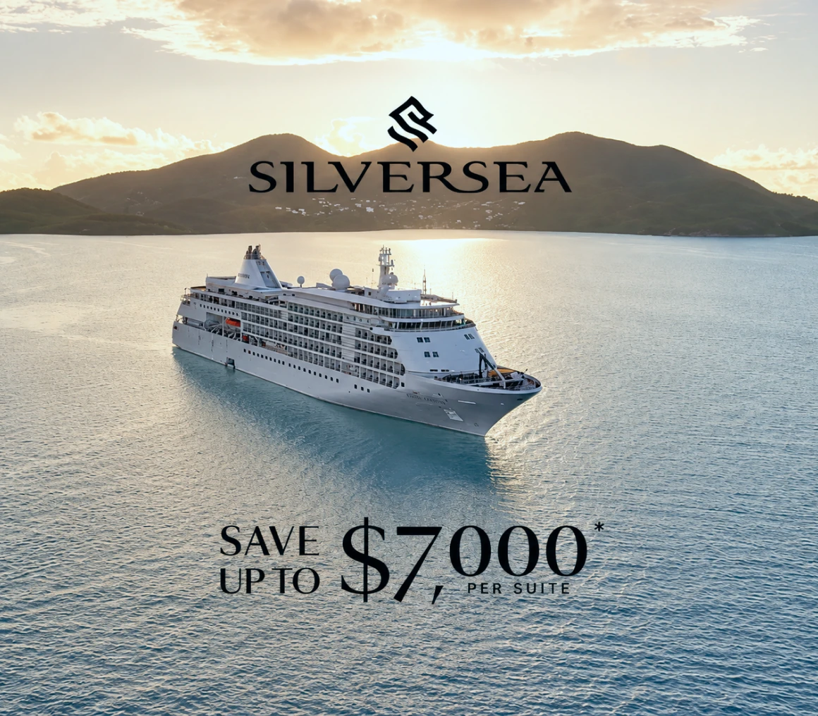 Silversea cruise ship promotion image
